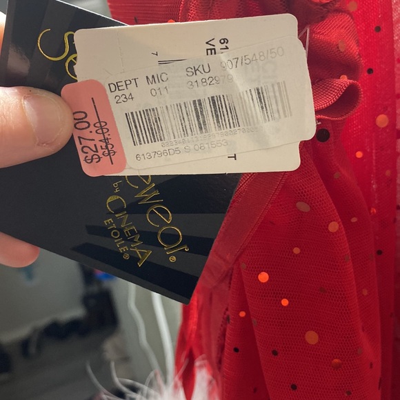 Christmas Cute wearing comes with a thong and adjustable baby doll top push up - Picture 13 of 13